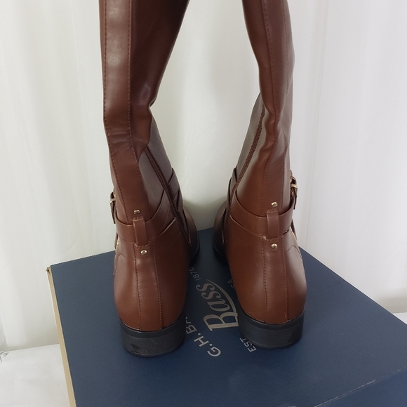 G.H. Bass & Co Jordan riding boots in cognac brown size 11 - Picture 4 of 8